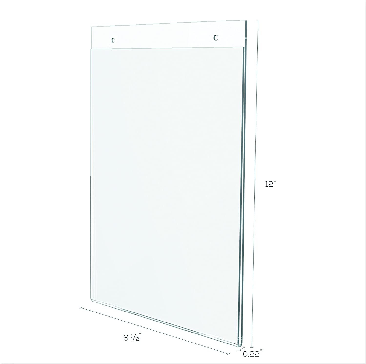 Deflect-O Classic Wall Mount Sign Holder, 8.5&quot; x 11&quot; (68201), 079916682013  - $2.99