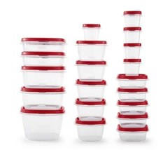 Rubbermaid Food Storage Containers Set, Easy Find Vented Lids, BPA Free, 40 Pcs - £26.92 GBP