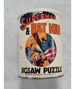 VINTAGE 1974 DC Superman Batman Jigsaw Puzzle - £17.10 GBP