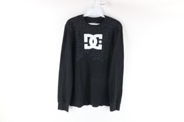 Vtg DC Shoes Mens M Faded Skateboarding Thermal Waffle Knit Long Sleeve ... - £47.44 GBP