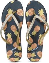 NORTY Womens Eva Flip Flop Sandal Stripes, (22016B) Pineapples - £7.80 GBP
