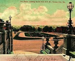 Kansas City Missouri MO Paseo Looking South From 12th Street 1907 Postcard  - $3.91