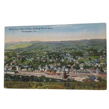 Postcard Bird&#39;s Eye View Of City Looking North East Montpelier VT Divided Back - $6.98