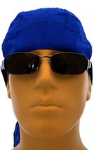 Royal Blue Solid Color Doo Du Rag Head Wrap Band Skull Cap Motorcycle Biker - £7.98 GBP