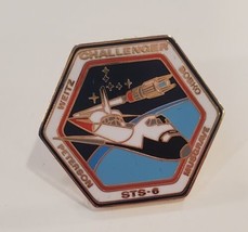 Collectible NASA STS-6 Space Shuttle Challenger Lapel Hat Pin Pinchback - £15.32 GBP