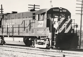 Burlington Northern Railroad BN #5455 U28B Locomotive Train Photo Eola I... - $9.49