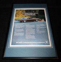 1971 Buick Centurion Framed 12x18 ORIGINAL Vintage Advertisement - $59.39
