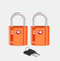 2 x New Forge TSA15011 TSA Approved Luggage Locks Travel Sentry Orange - $278.86 MXN