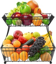 Sorbus 2-Tier Kitchen Countertop Fruit Storage Basket Bowl for Vegetables Bread - £63.26 GBP