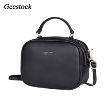 Geestock Vintage  Crossbody Bags Women Fashion Shoulder Messenger Bag PU Leather - £32.31 GBP