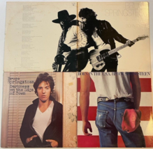 Bruce Springsteen Born to Run Darkness On the Edge of Town In USA Vinyl 3 LP Lot - £36.16 GBP