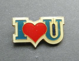 I Love Heart You Valentines Lapel Pin Badge 1 Inch - £4.50 GBP