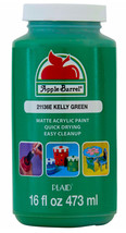 Apple Barrel Acrylic Craft Paint, Matte Finish, Kelly Green, 16 Fl. Oz. - £7.95 GBP