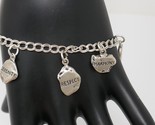 DV 925 Sterling Silver Inspirational Message Charm Bracelet - £38.87 GBP