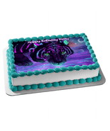 Galaxy Tiger Drinking Water Edible Cake Topper Image ABPID55379 - €24,19 EUR