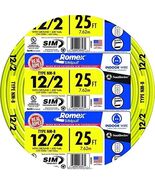 Southwire Building Wire 12 Ga, 2 Conductor 20 Amp 600 V 90 Deg C 25 &#39; Ye... - €40,10 EUR