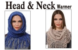 Head &amp; Neck Warmer Neckerchief Warm Wrap  Winter USA Fashion Scarf Shawl Cold - £9.18 GBP