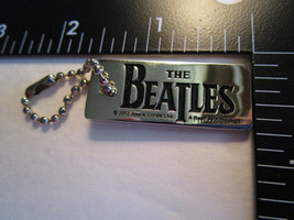 Beatles Silver Metal Key Fob Dated 2002 &amp; Cd Dvd Storage Case New Retro Stock - £14.03 GBP