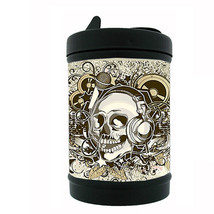 Skull D4 Black Metal Car Ashtray / Mini Trashcan - $12.82