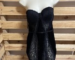 NEW Dreamgirls Black Bustier with Garters Lingerie Woman&#39;s Size Medium K... - $19.79