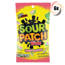 6x Bags Sour Patch Kids Watermelon Flavor Soft &amp; Chewy Sweet Gummy Candy | 8oz - £21.29 GBP