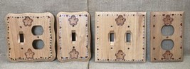 Hand Painted Gingerbread Man Light Switch Plate &amp; Outlet Cover Set Cotta... - £13.91 GBP