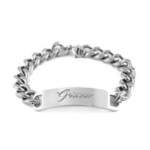 Motivational Christian Stainless Steel Bracelet, Amazing Grace!, Inspirational C - £19.11 GBP