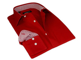 Men Mondego  Stretch Cotton Blend Dress Classic shirt Long Sleeves A2800... - £31.69 GBP