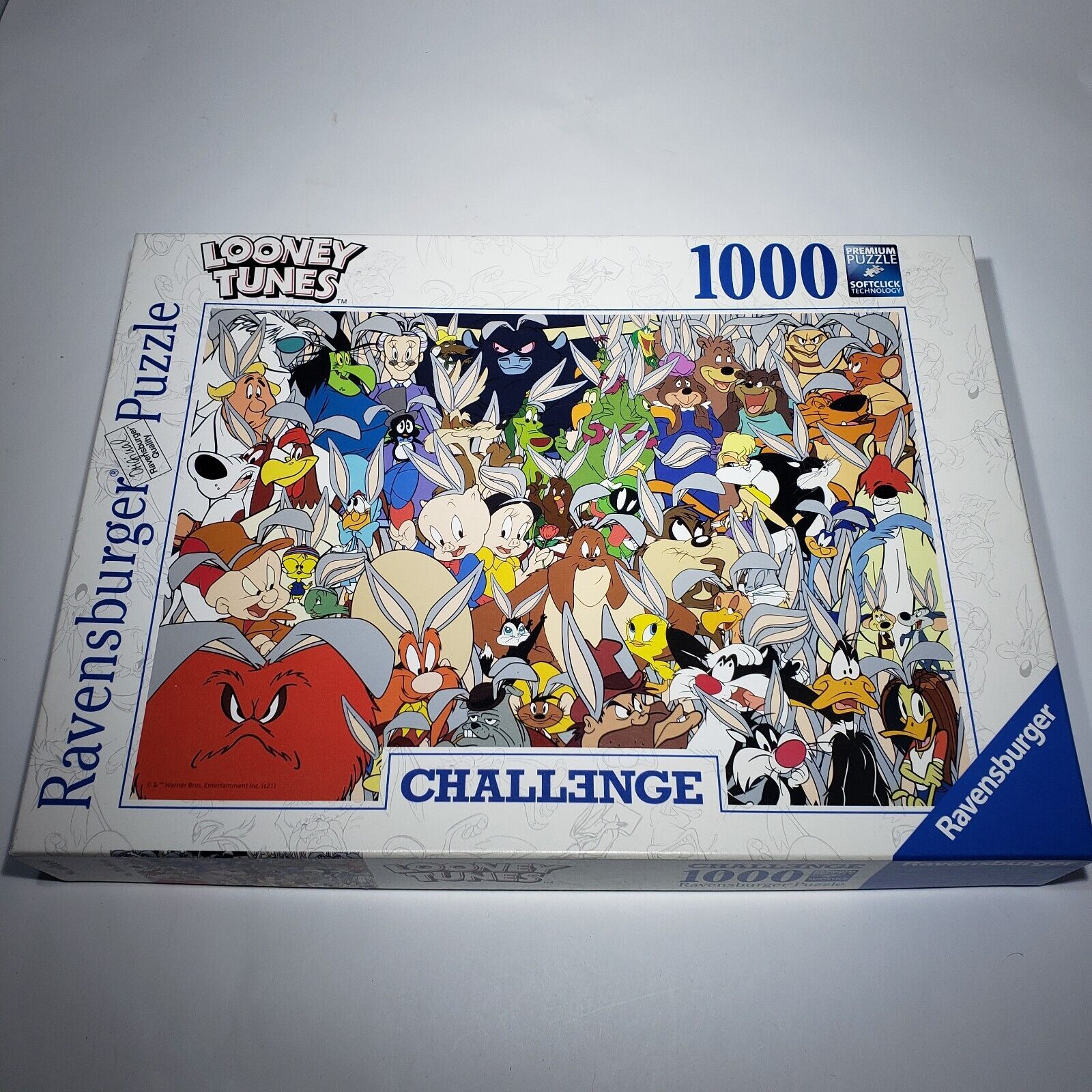 Primary image for Looney Tunes Challenge 169269 Ravensburger 1000 Pc Jigsaw Puzzle 27x20" Complete