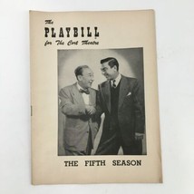 1953 Playbill Cort Theatre George Kondolf Presents The Fifth Season - £11.52 GBP