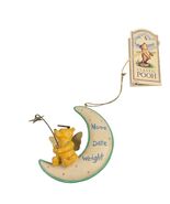 Disney Classic Winnie The Pooh Angel Moon Baby Birth Announcement Orname... - $69.30