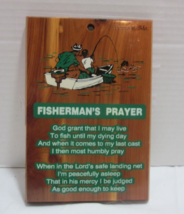 Fisherman Prayer Plaque 5x7 Wooden Fishing Wall Hanging Branson Missouri - £15.97 GBP