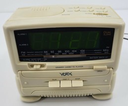 Yorx 1830W Beige Portable Alarm Drawer Cassette Player - £57.06 GBP