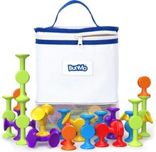 Baby Bath Toys 24 Piece Lock Suction Hooks Waterproof Organiser STEM Educational - £23.18 GBP