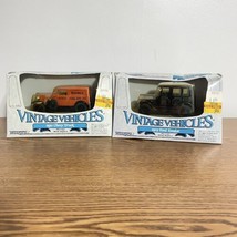 ERTL Vintage Lot Of 2 Vehicles 1/43 Scale 1923 Ford Fordor &amp; 1930 Chevy Truck - £10.95 GBP