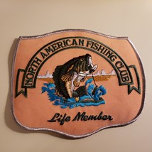 North American Fishing Club Life Member Embroidered Large Patch 6&quot; x 5&quot; ... - £3.10 GBP