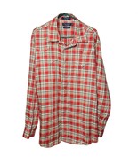 Daniel Cremieux Pearl Snap  Red Blue Plaid Western Style Shirt Top Size XXL - $25.99
