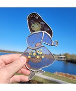 Vintage DeGrazia Stained Glass Sun Catcher Girl Child w/Basket Of Flower... - $376.79 MXN