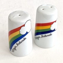 Souvenir Virgin Islands Rainbow Clouds Salt And Pepper Shakers Vintage - £9.58 GBP