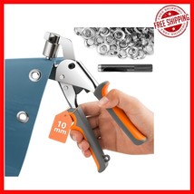 Manual Eyelet Puncher Set - Portable Grommet Tool Kit with 500 3/8&quot; Eyelets - $57.16 CAD