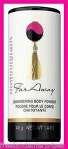 Womens Fragrance Set FAR AWAY Shimmering Body Powder Talc ~NEW~ (Quantity of 1) - £15.70 GBP