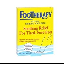 Footherapy Mineral Foot Bath 3 Packets Queen Helene 3 oz Total New - $34.60