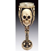 Everspring Import See Speak and Hear No Evil Skull Goblet 7.5 Inch Multi... - $21.98
