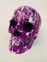 E M Zax &quot;Skull&quot; Original Hand Painted Acrylic Sculpture Hand Signed Coa - £1,767.02 GBP