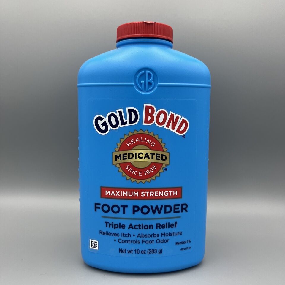 Gold Bond Maximum Strength Medicated Foot Powder With Talc 10 Oz Discontinued - $34.55