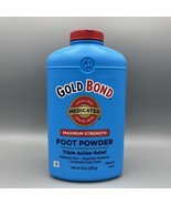 Gold Bond Maximum Strength Medicated Foot Powder With Talc 10 Oz Discont... - £26.98 GBP