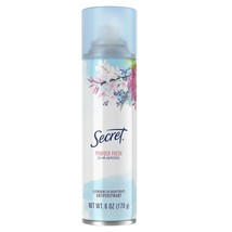 Secret POWDER FRESH 24HR Aerosol Antiperspirant Deodorant Spray 6oz, 2 Cans - $32.71