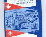 Visit Quebec And Romantic Gaspe Peninsula Historic Map &amp; Accommodations ... - £23.33 GBP
