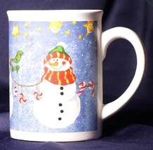 Winter Snowman Christmas Mug Ceramic Coffee Cup - £5.19 GBP