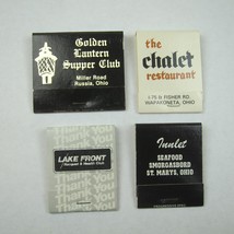 4 Matchbook Golden Lantern Supper Club The Chalet Lake Front Racquet Inn... - £15.68 GBP